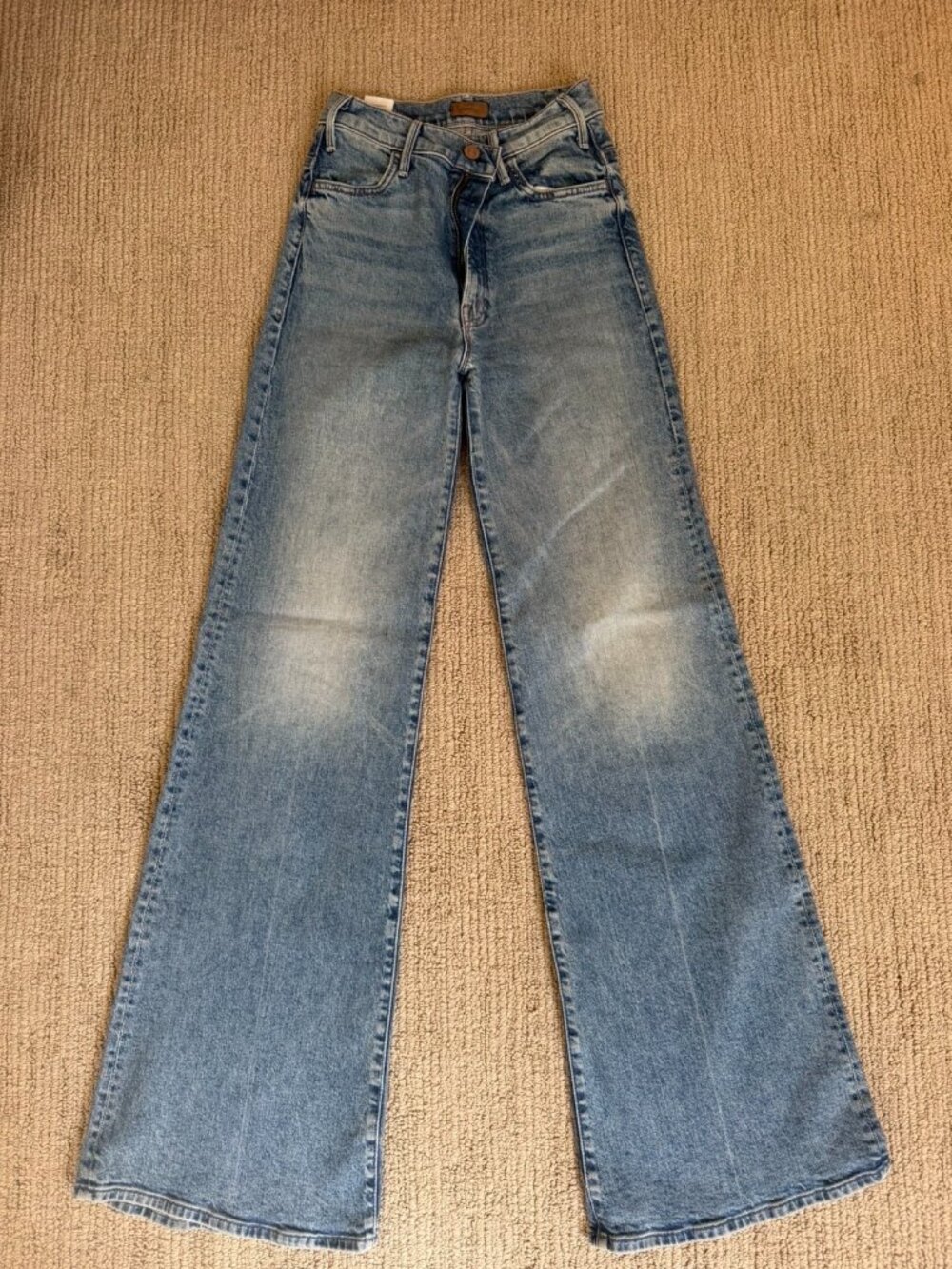 MOTHER The Hustler Roller Heel Jeans Tropic Like It’s Hot Size 24